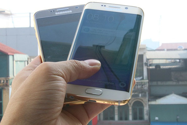 Samsung Galaxy S6 y S6 Edge con cubierta de oro
