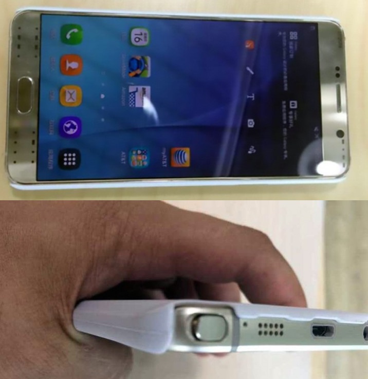 Samsung Galaxy Note 5 prototipo filtrado en fotos