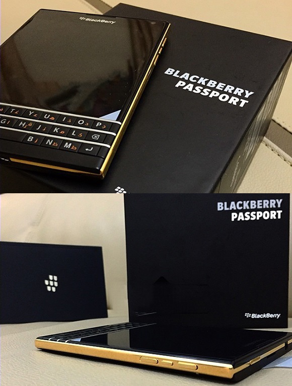 BlackBerry Passport Oro aparece en fotos