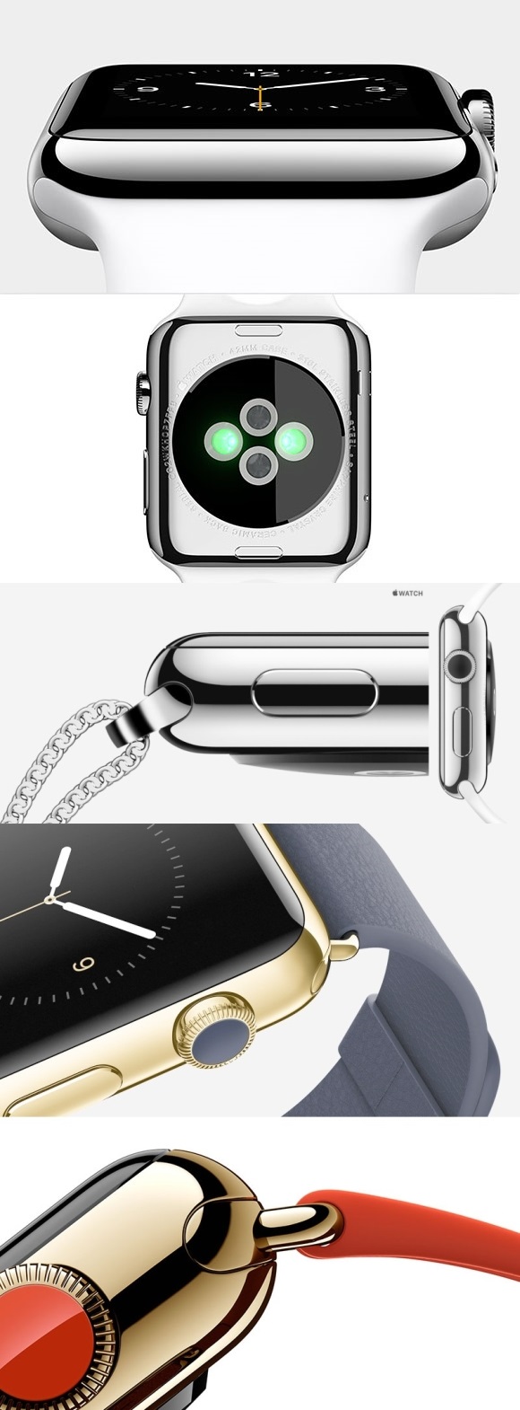 Apple Watch - pantalla de zafiro cuadrado, opci�n de oro