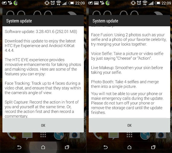 HTC One M8 consigue Eye Experience con Android 4.4.4 KitKat