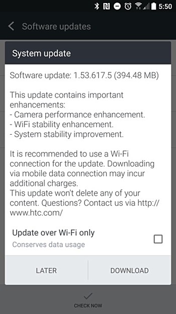 Actualizacin para desbloqueadas unidades HTC 10 en EE.UU.