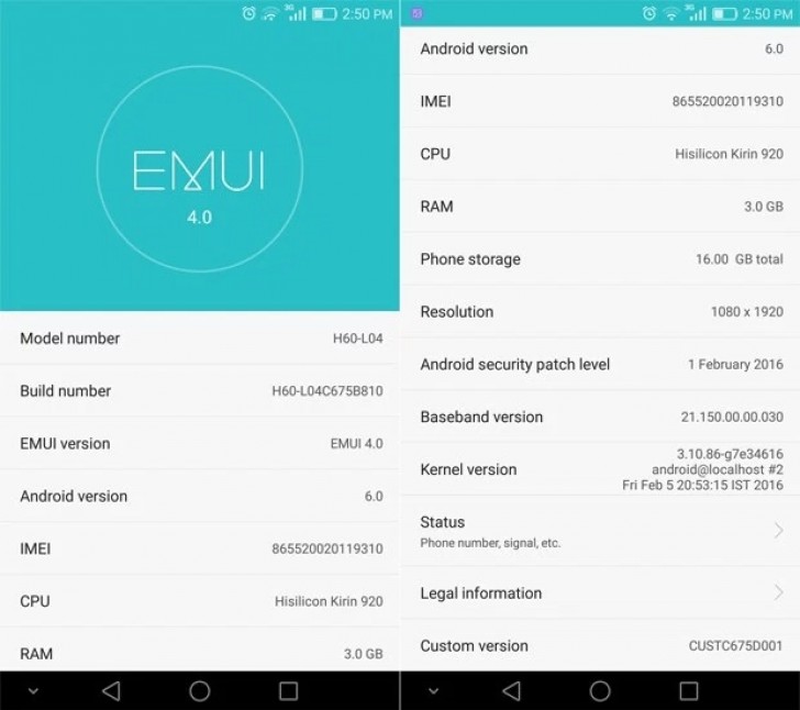 Huawei Honor 6 recibe la actualizacin Android 6.0 Marshmallow
