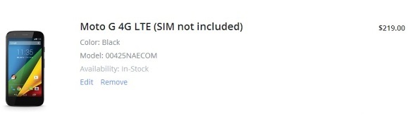 Motorola Moto G 4G ahora en venta en los EE.UU.