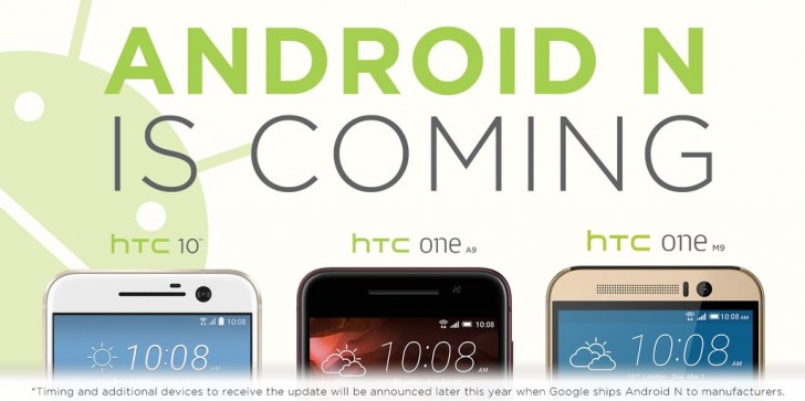 HTC 10, One M9 y One A9 recibirn actualizaciones Android N