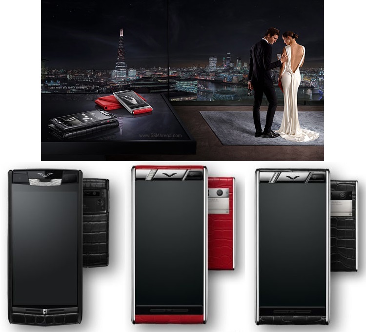 Vertu presenta, tel�fono con diamantes y carcasa de piel de cocodrilo