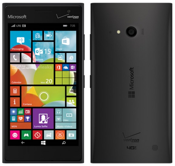 Apareci� un render de Microsoft Lumia 735 4G LTE de Verizon
