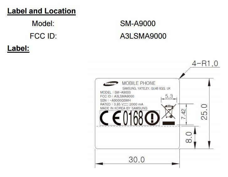 Samsung Galaxy A9 pasa el obst�culo de la FCC, la liberaci�n inminente