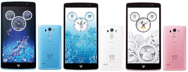 LG presenta un dispositivo con temas de Disney, tachonado por Swarovski