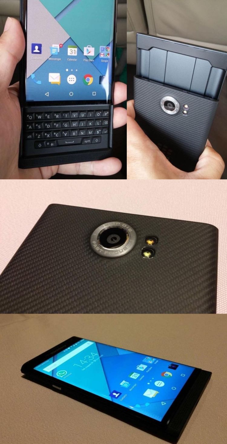 Blackberry Venice aparece en la foto, tiene una cmara de 18MP OIS