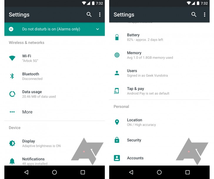 Android N Sistema de aplicacin obtiene una vista preliminar