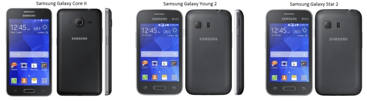 Samsung presenta Galaxy Core II, Galaxy Young 2 y Galaxy Star 2
