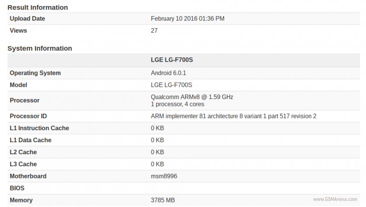LG G5 visita Geekbench y tiene Snapdragon 820 con 4 GB de RAM