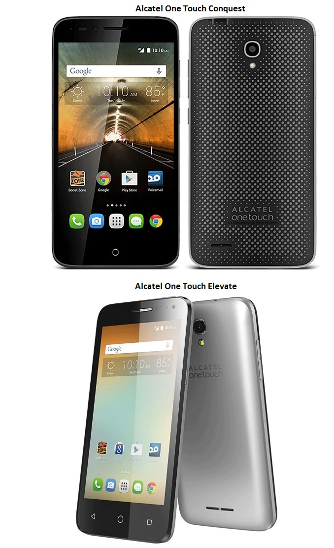 Alcatel One Touch Conquest  y Elevate anunciados para Boost Mobile