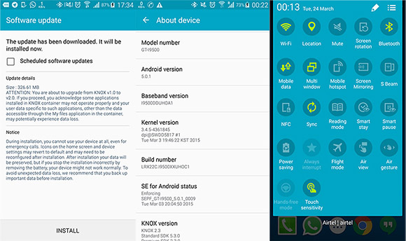 Samsung i9500 Galaxy S4 recibe actualizacin con nuevo KNOX