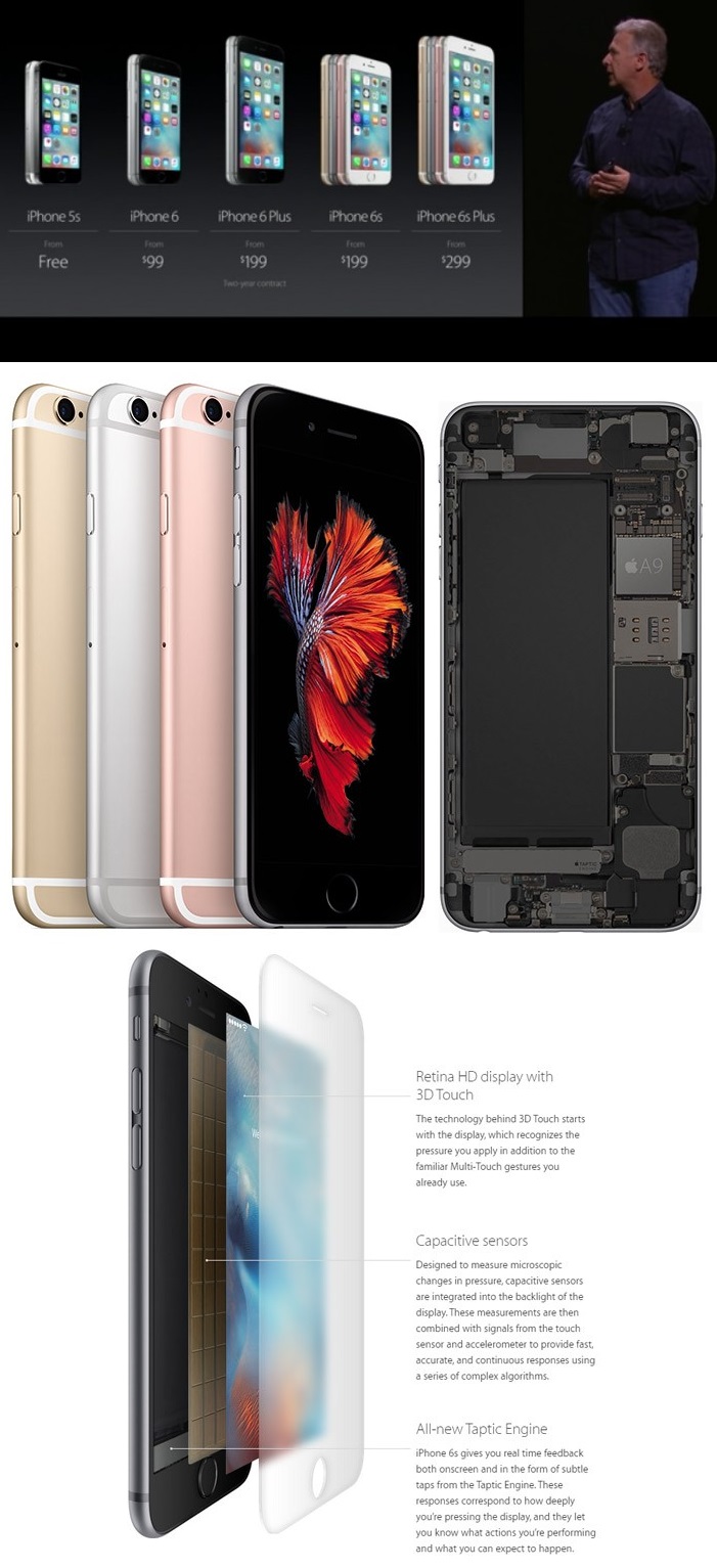 Apple presenta oficialmente el iPhone 6s con pantalla t�ctil 3D