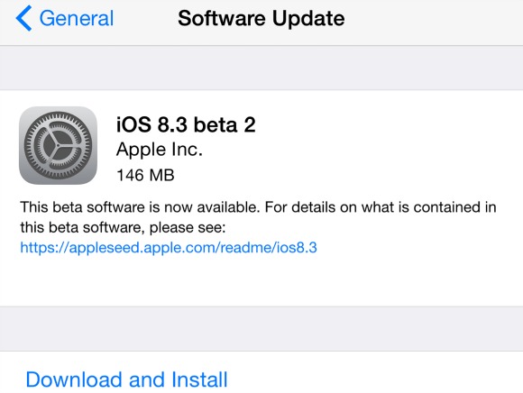 Nuevo iOS 8.3 beta sale a los probadores y desarrolladores