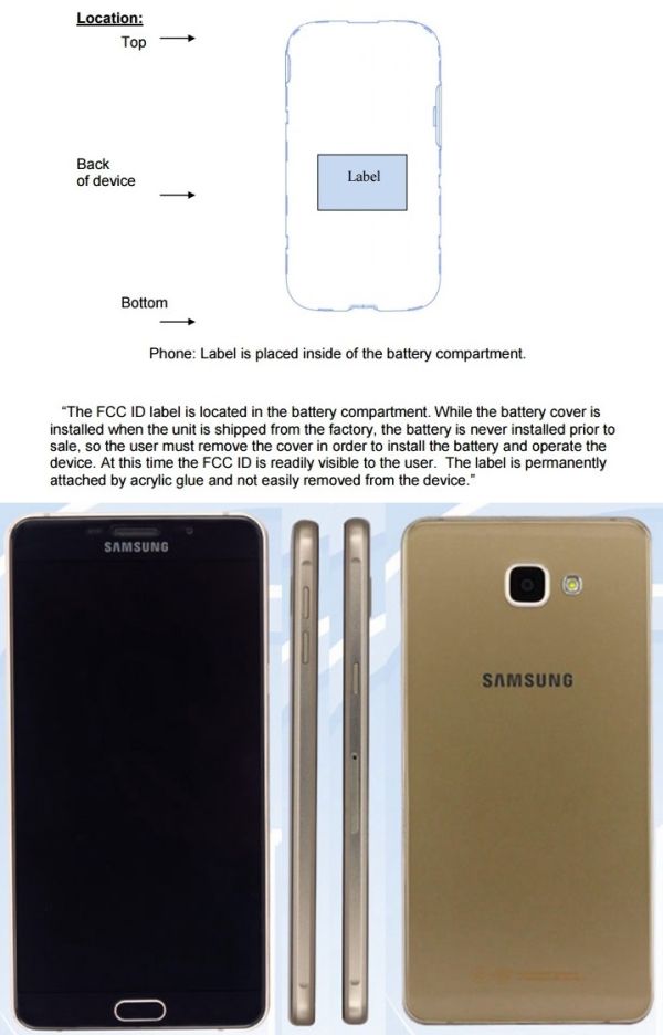 Samsung Galaxy Pro A9 tendr batera extrable, FCC confirma