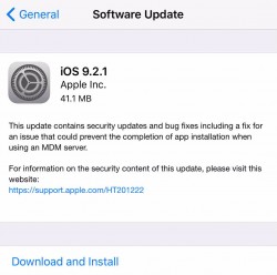 Apple publicado la actualizaci�n iOS 9.2.1 a todos los dispositivos compatibles