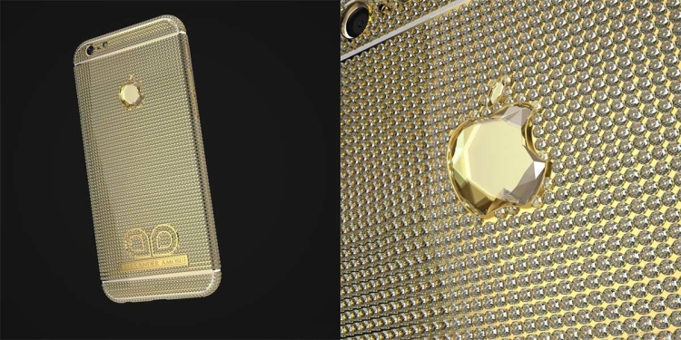 Amosu Call of Diamond iPhone 6 tiene un logotipo del diamante gigante de Apple