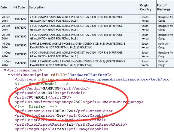 Samsung SM-G430 con pantalla de 5,5 pulgadas 1080p 
