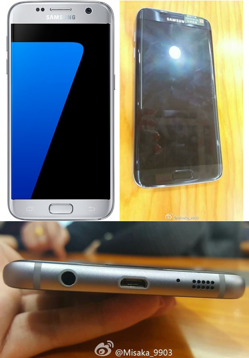 Nuevas imgenes filtradas muestran Galaxy S7 en color plata, S7 edge en negro y confirman la falta de USB Tipo-C