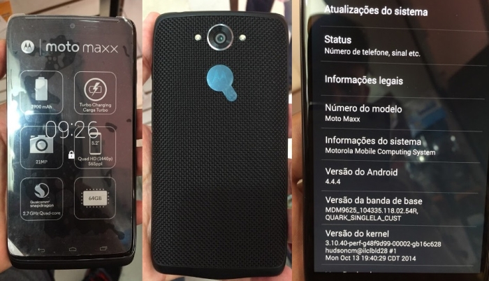 Moto Maxx se representa como el internacional Droid Turbo