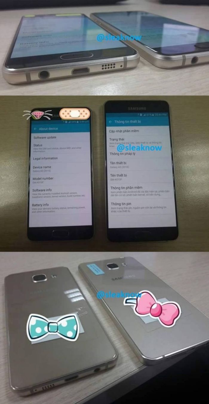 Samsung Galaxy A3 y Galaxy A5 (2016 Edition) aparecen en fotos Samsung Galaxy A3 y Galaxy A5 (2016 Edition) aparecen en fotos