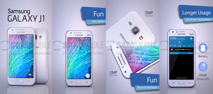 Samsung Galaxy J1 se imagin por primera vez