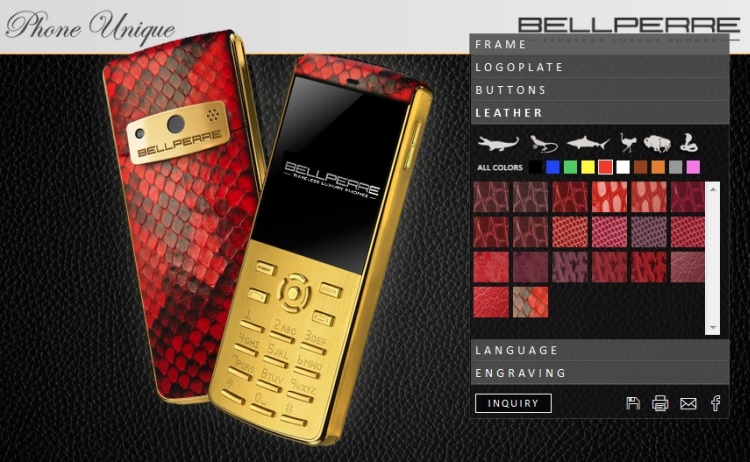 Bellperre lanza el primer telfono de lujo personalizable