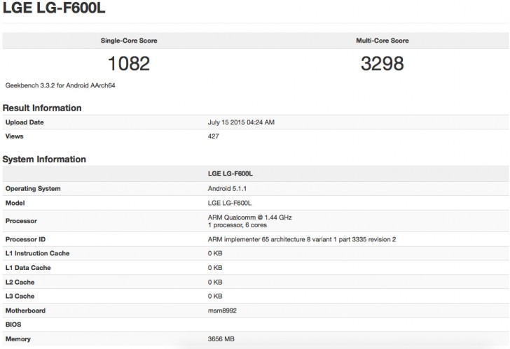 Misterioso telfono LG con Snapdragon 808, 4GB de RAM