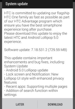 HTC One de T-Mobile ya est recibiendo Android 5.0 Lollipop