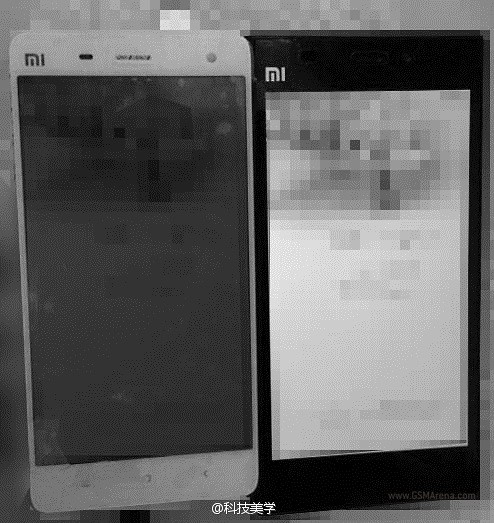 Imagen borrosa, pretende mostrar el Xiaomi Mi-4 con biseles sper delgadas