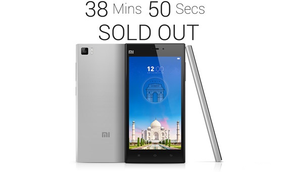 Xiaomi Mi 3 vende en la India en menos de 40 minutos