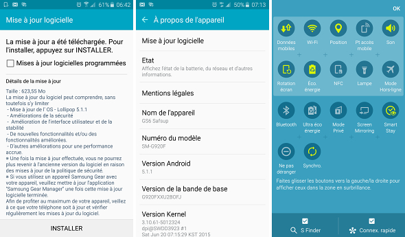 Samsung Galaxy S6 recibe Android 5.1.1 en Francia