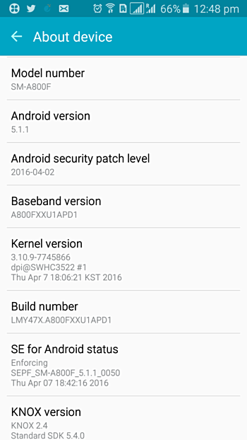 Las actualizaciones de seguridad para Samsung Galaxy A8 y Galaxy A3
