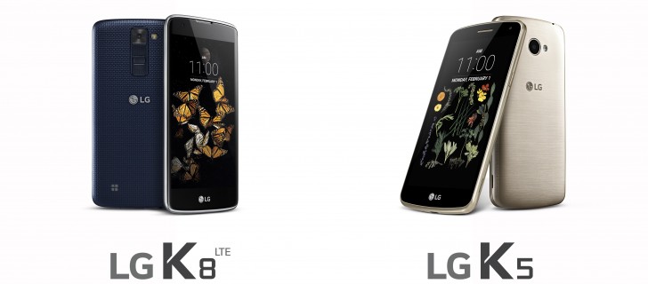 LG K5 y K8 vienen esta semana: Android a muy buen precio