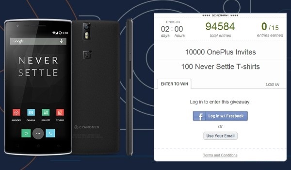 OnePlus est regalando 10.000 invitaciones de compra para el One