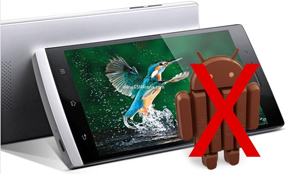 Oppo Find 5 no ver actualizacin Android 4.4 KitKat